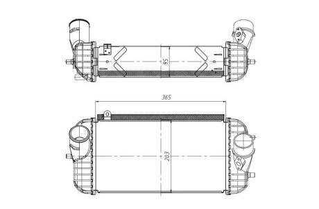 Радіатор інтеркулера NRF 309066