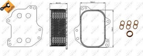 Радіатор охолодження мастила NRF 31267