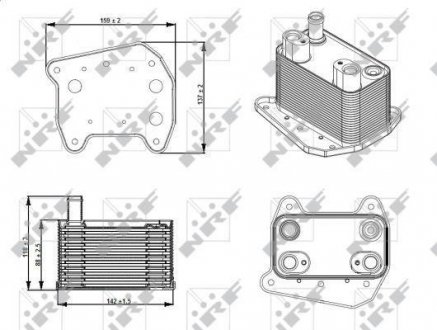 Радіатор охолодження мастила NRF 31276