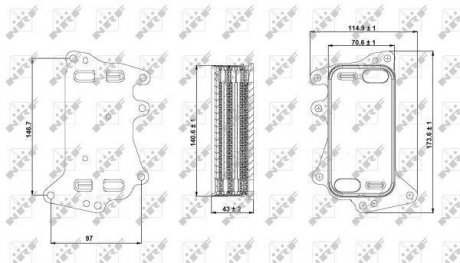 Радіатор охолодження мастила NRF 31282