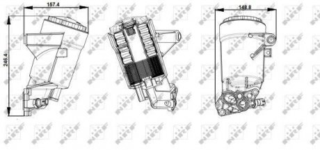 Радіатор оливний NRF 31292