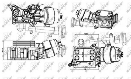 Радіатор оливний NRF 31326