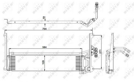 Радіатор охолодження мастила NRF 31360