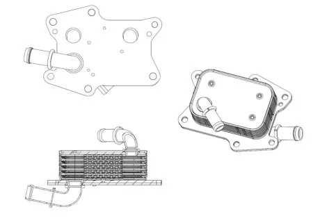 Радіатор масляний NRF 31830