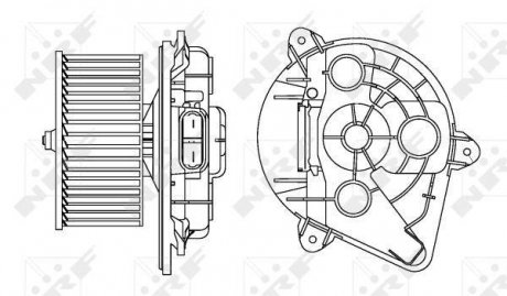 Вентилятор салону NRF 34156