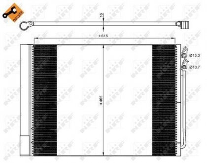 Радіатор кондиціонера NRF 350033