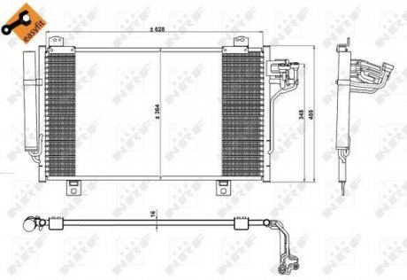 Радіатор кондиціонера NRF 350229