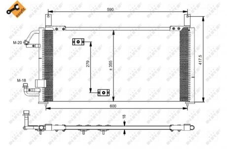 Конденсер кондіционера (Nissens) NRF 35197