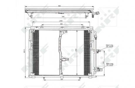 Конденсер кондіционера (Nissens) NRF 35229