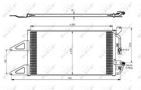 Радіатор кондиціонера NRF 35489