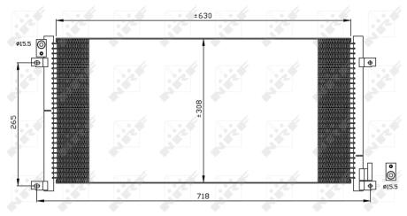 Радіатор кондиціонера NRF 35491