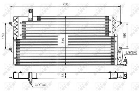 Конденсер кондіционера (Nissens) NRF 35534