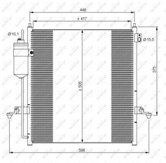 Радіатор кондиціонера NRF 35871