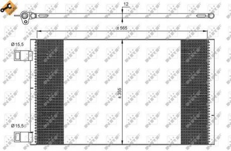 Радіатор кондиціонера NRF 35902