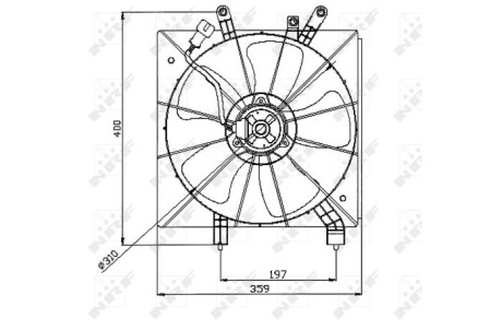 Вентилятор радіатора NRF 47043 (фото 1)
