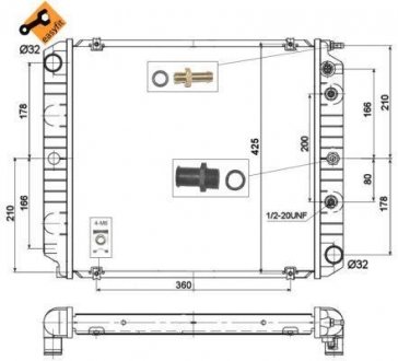 Радіатор NRF 514782