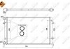 Радіатор охолодження двигуна (вир-во Nissens) NRF 53404 (фото 5)