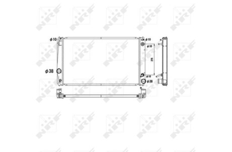 Радіатор охолодження двигуна NRF 53590