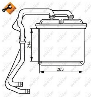 Радіатор обігріву салона NRF 54215