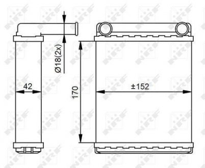 Радіатор NRF 54306