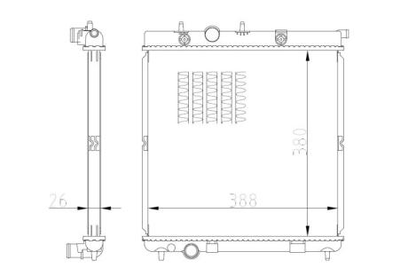 Радіатор охолодження NRF 550016