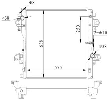 Радіатор охолодження NRF 550018