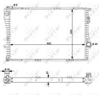 Радіатор NRF 55323
