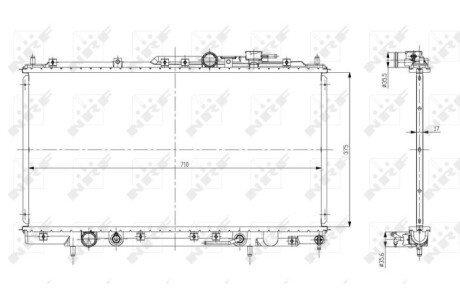 Радіатор охолоджування NRF 56078