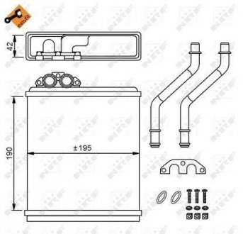 Радіатор обігріву салона NRF 58150