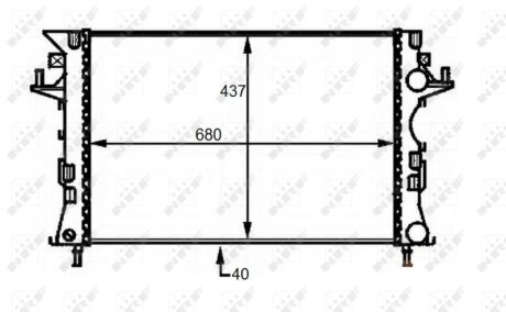 Радіатор охолодження NRF 58490