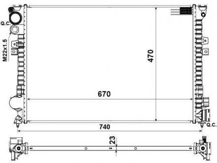 Радіатор NRF 58958