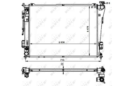 Радіатор NRF 59200 (фото 1)