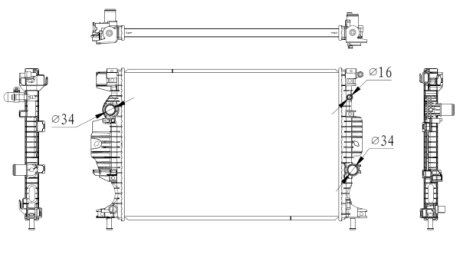 Радіатор охолодження NRF 59284