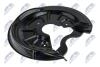 ЗАХИСТ ДИСКУ | VW GOLF V 03-08, TOURAN -10, AUDI A3 03-10, SKODA OCTAVIA 04-10, SEAT LEON 05-10 TARCZA HAMULCOWA 256MM /ЗАД, ЛІВ/ NTY HTOVW002 (фото 1)