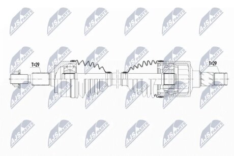 Піввісь переднього моста NTY NPWCH068