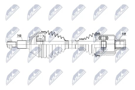 Вал привідний NTY NPWCH153