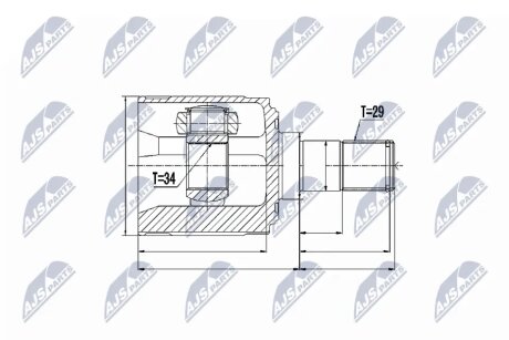 Шрус піввісі NTY NPWHD018