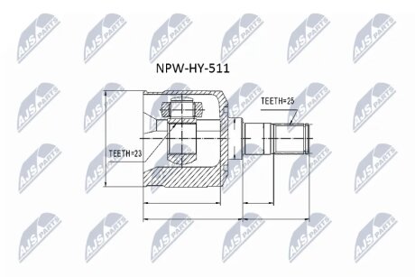 Шрус піввісі NTY NPWHY511