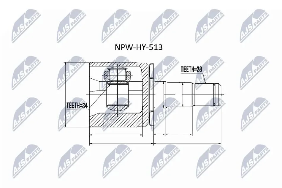 Шрус NTY NPWHY513 (фото 1)