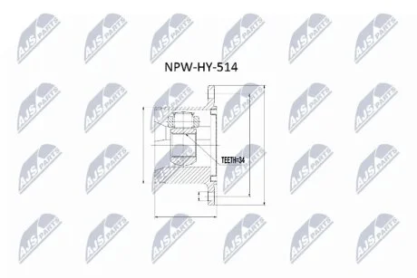Шрус піввісі NTY NPWHY514