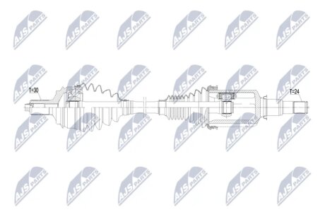 Піввісь переднього моста NTY NPWME185