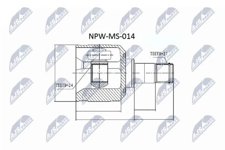 Шрус піввісі NTY NPWMS014