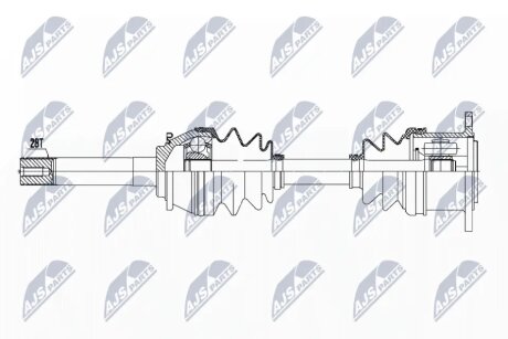 Піввісь переднього моста NTY NPWMS051