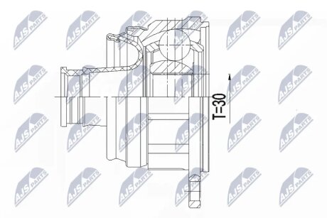 Шрус піввісі NTY NPWMS056