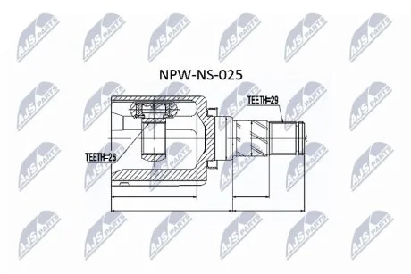ШРУС NTY NPWNS025