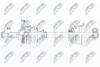 ПІВВІСЬ | RENAULT CLIO II 98-, THALIA I/II 98-, KANGOO 98-, TWINGO I 96- /ЛІВ/ NTY NPWRE165 (фото 1)