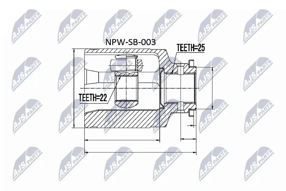 Шрус піввісі NTY NPWSB003 (фото 1)