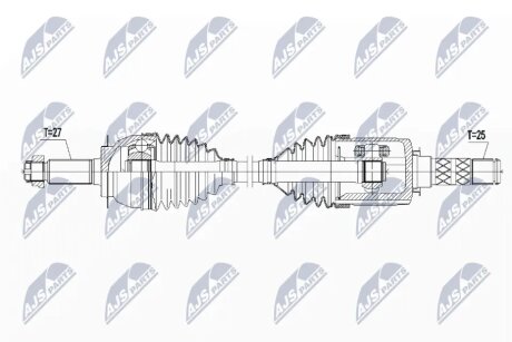 Піввісь переднього моста NTY NPWSB015