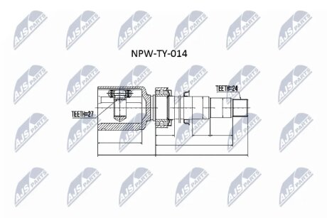 Зовнішній ШРУС NTY NPWTY014