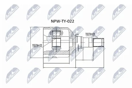 Пильовик шруса NTY NPWTY022